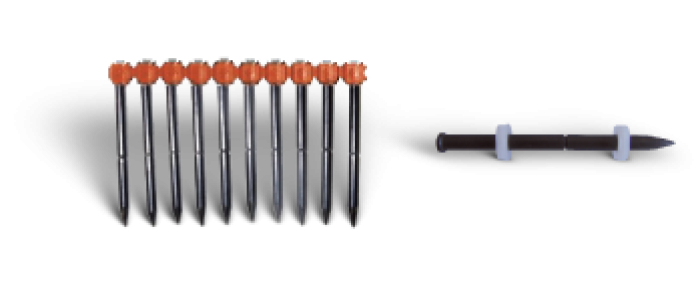 KDHC Chiodi a sparo Bossong per fissaggi provvisori, in caricatore KDHC Chiodi a sparo Bossong per fissaggi provvisori, in caricatore